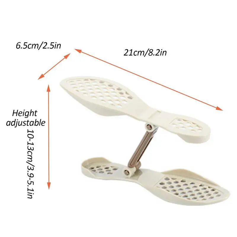 Shoe Slots Organizer For Closet Double Layer Sneaker Organizer Folding Shoe Storage Space Saving Shoe Rack For Closet