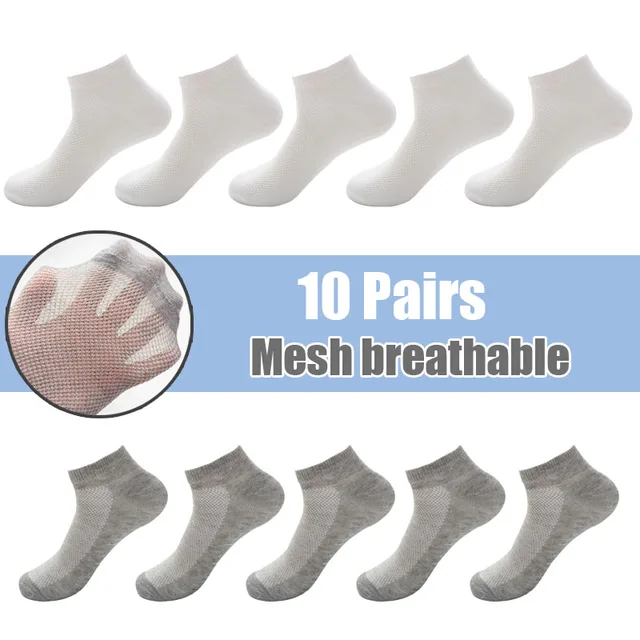 10 Pairs Solid Color Women Socks Breathable Sports socks Casual Boat socks Comfortable Cotton Ankle Socks Size 36-44 white black Fuchsia