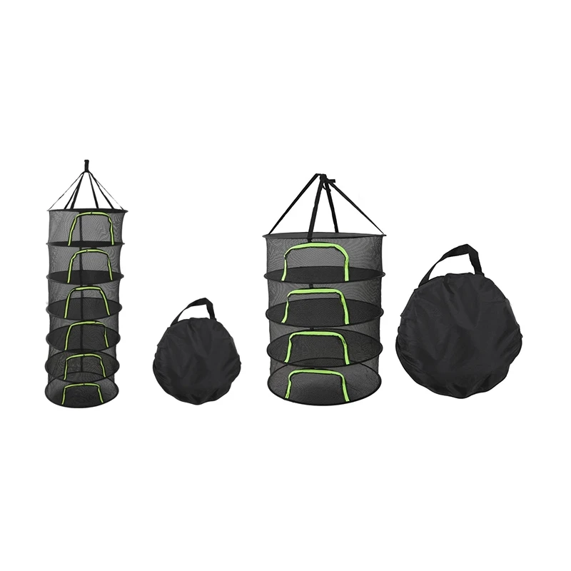 Folding Dry Rack Drying Net For Herbs Hanging Basket Dryer Bag Mesh Herb Drying Net For Flowers Buds Plants 4