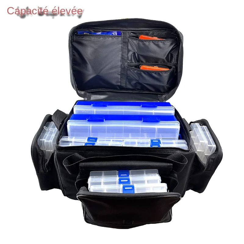 Sac pêche grande capacité étanche PJ198 - Sac ceinture leurres multifonction pour pêche carpe
