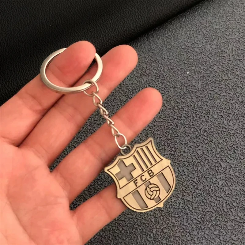 2024 New Classic Soccer Team Logo Keychain For Fans Football Championship Emblem National Team Zinc Alloy Badge Pendant Key Ring