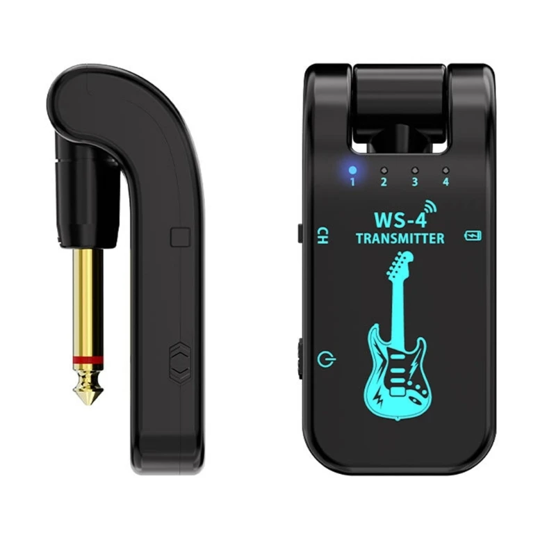 Rechargeable Wireless Guitar Transmitters Receiver 2.4GHz Wireless Guitar System for Electronic Instrument Low Delay