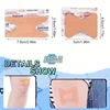 100pcs Flexible Fabric Adhesive Bandage Breathable Elastic Knuckle Bandage Assorted Bulk Fingertip Bandages for First Aid and Wo 4