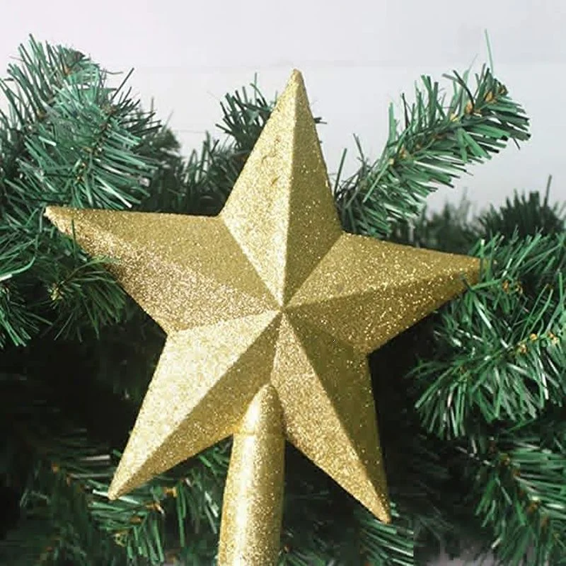 15/20/30cm Christmas Tree Topper Star Five-Pointed Star Pendant Ornaments Christmas Decorations For Home Tree New Year christmas tree decoration,christmas star decoration