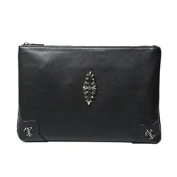 Stylish Rivet Clutch Wristlet Bag for Men and Women