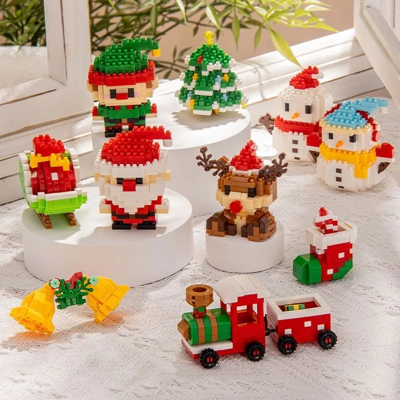 Christmas Building Blocks Santa Claus DIY Toys