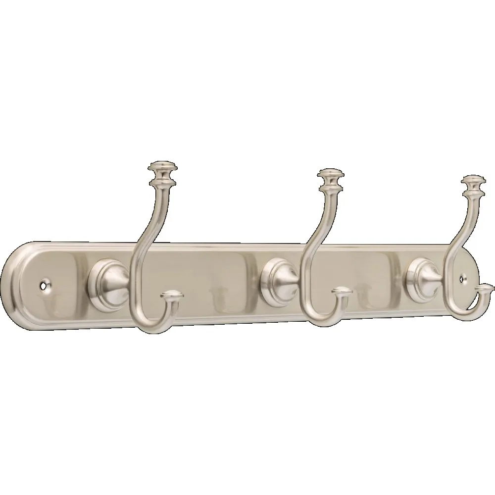 

Better Homes & Gardens Safford 18" Hook Rack With 3 Hooks, Satin Nickel