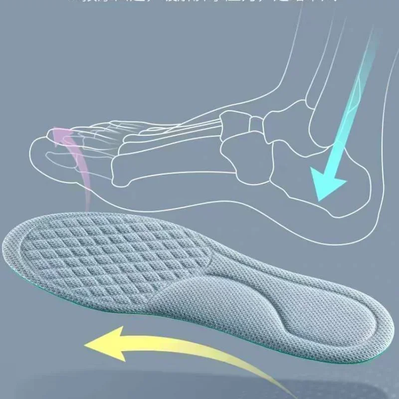 Memory Foam Insoles Breathable Deodorant Sports Insoles for Men Women Soft Comfortable Running Feet Care Cushion Shoe Soles Pads