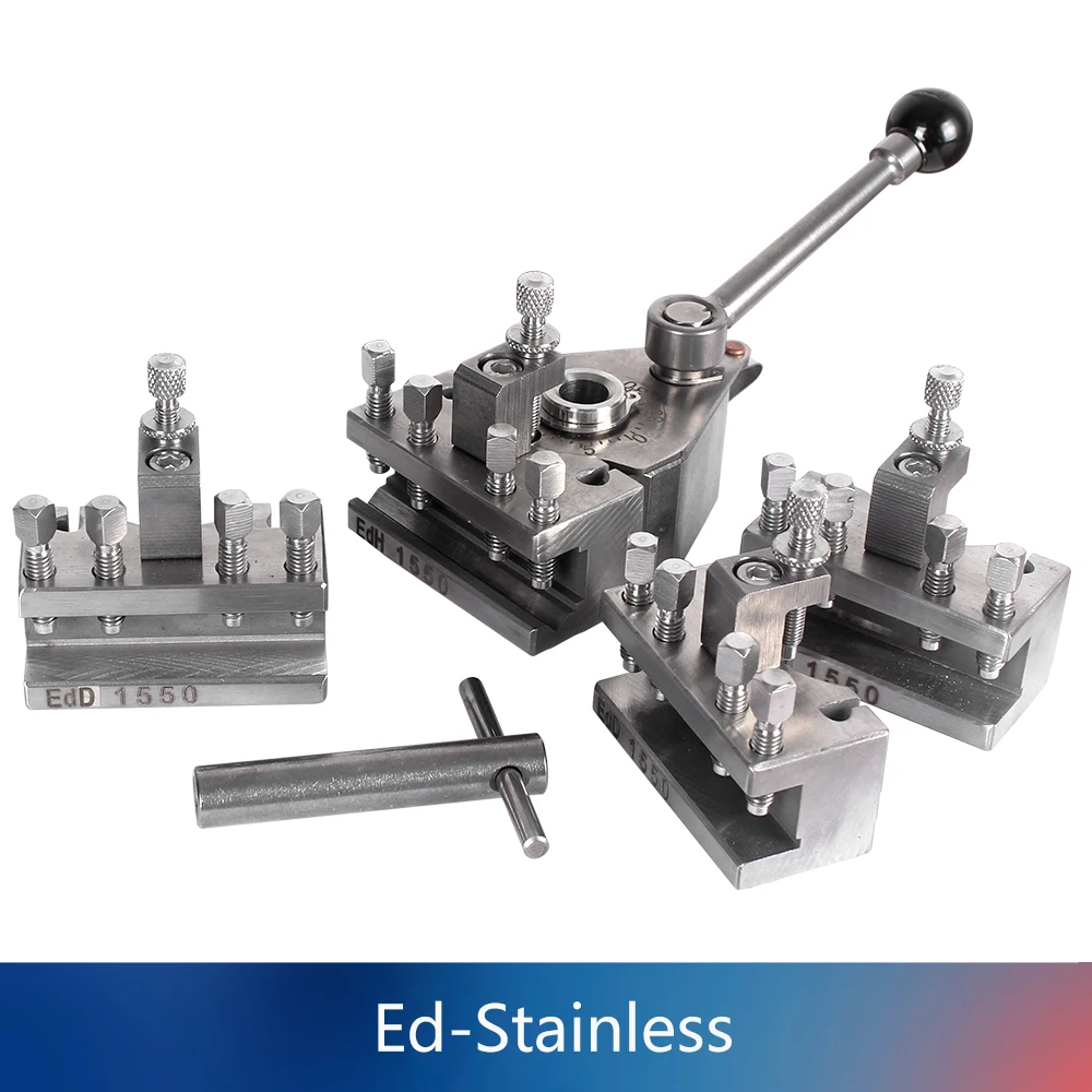 Quick Change Tool Post Set Turret lathe tool holder Aa Eb Ec 12x12mm 15x15mm for WM210V&WM180V&0618&C2&BD-6 120-250mm Bed Swing tool holder lathe tool holder lathe tool