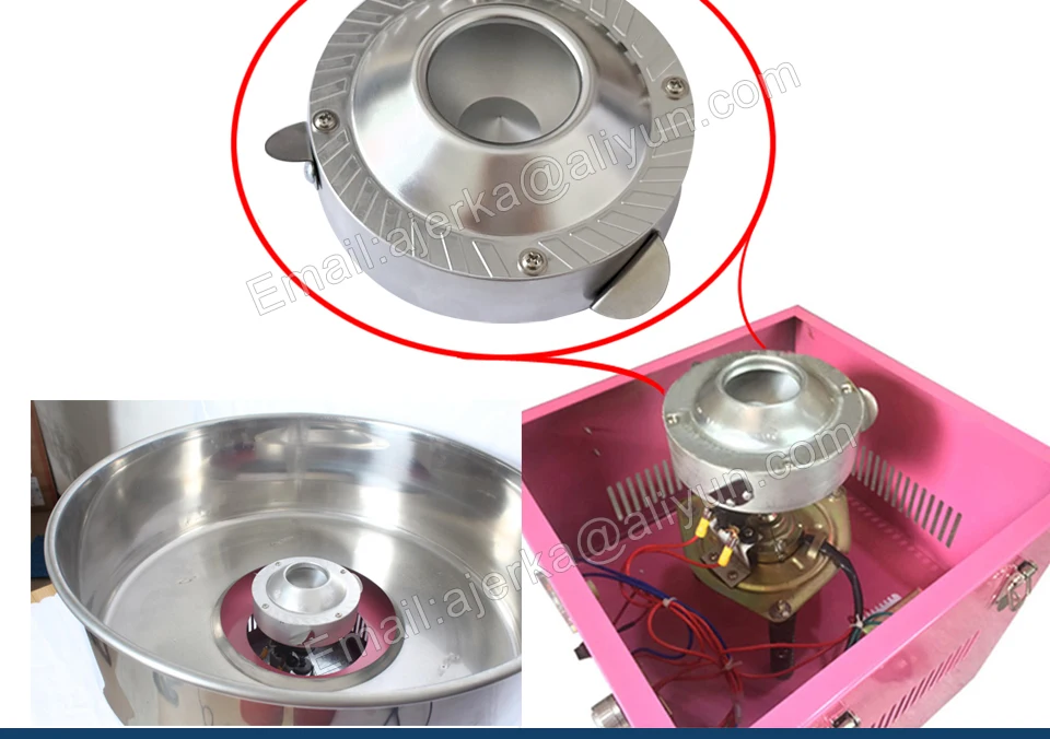 Description Picture 6 of itemERKA  Heat Head for Cotton Candy Machine Spare Part Replacements Candy Floss Machine Spare Parts 220v heating heads110V