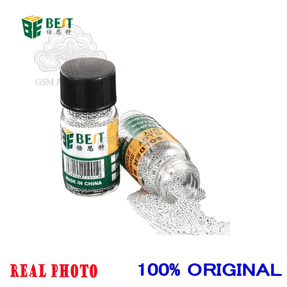 25000pcs/bottle 0.2-0.76mm BGA Reballing Balls Leaded For IC Chip Soldering Accessories Solder Ball Tin Material BST-505