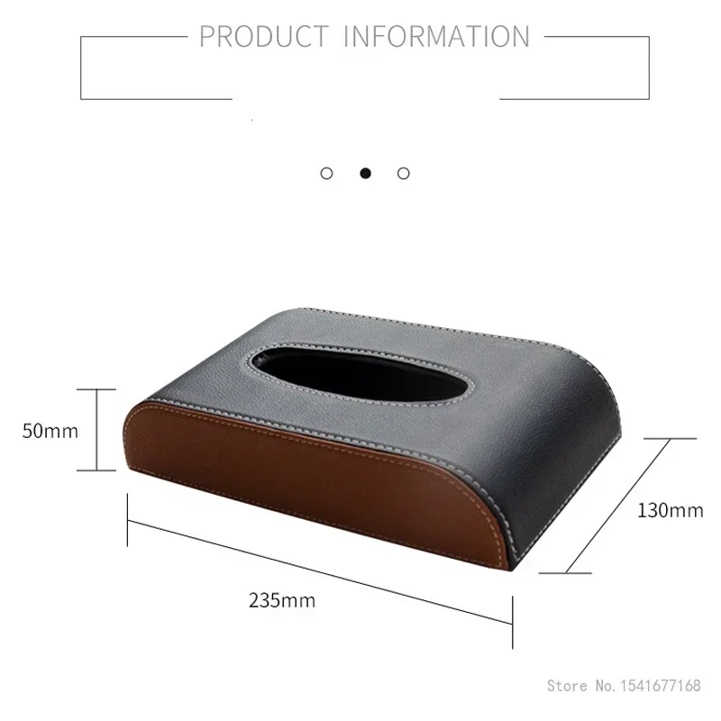Creative High-end Leather Tissue Box, Living Room, Bedroom, Car Tissue Storage Box, Home Decoration, Tea, Dining Table, 1Pc
