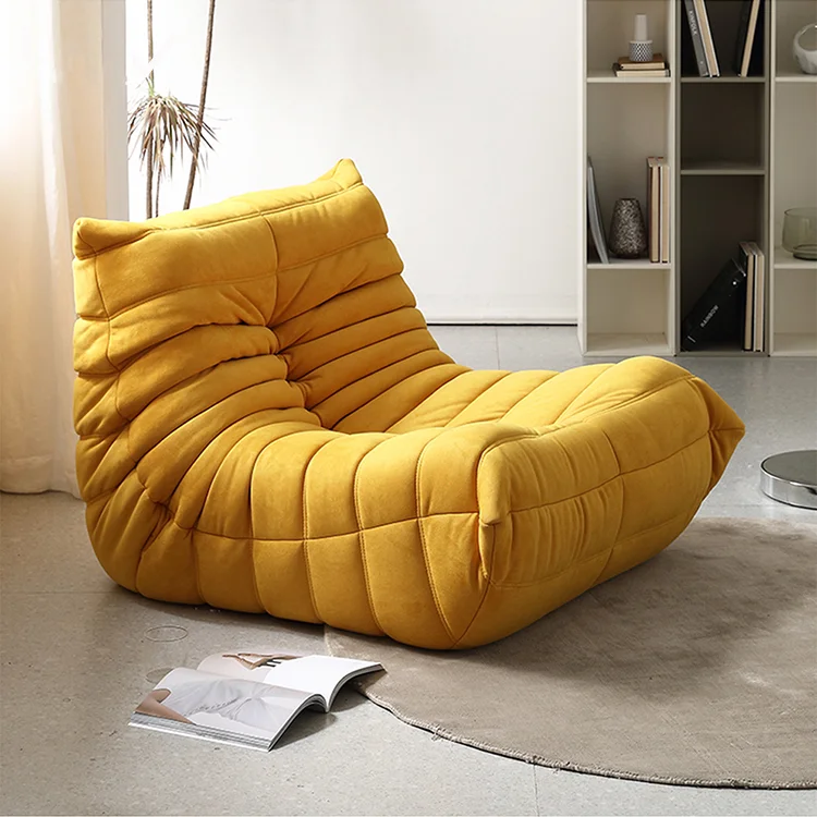 

US Nordic Floor Lazy Sofa Comfy Safety Chairs Living Room Bedroom Mini Couch Single Seat