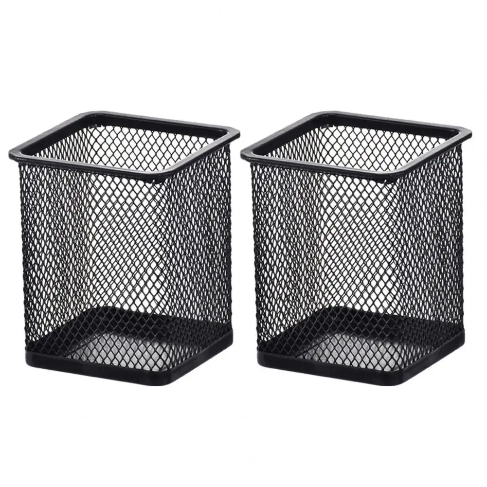 Office Desk Organizer Capacity Wire Mesh Pencil Holder Makeup Brush Organizer for Office Stable Non-slip Design Desktop makeup organizer pen holder desk organizer pen and brush holder