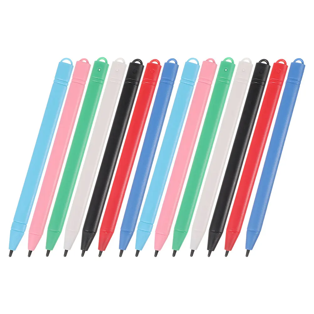 14pcs Lcd 쓰기 태블릿 스타일러스 펜 터치 스크린 용 범용 낙서 보드 필기 그리기 수학 연습 도구 태블릿