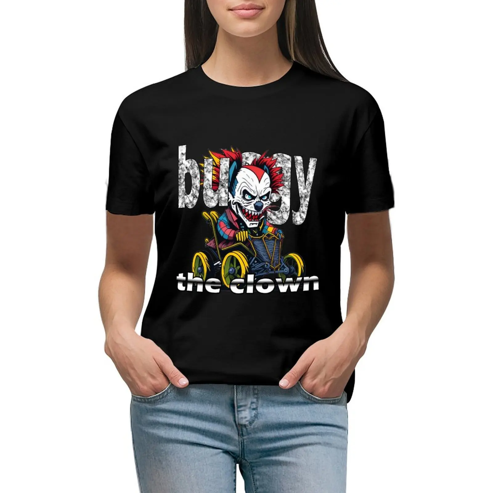 

buggy the clown T-shirt shirts graphic tees aesthetic clothes t shirts for Womens