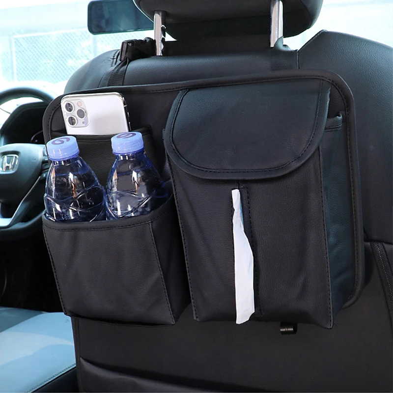 Leather Car Organizer Seat Back Storage Bag Hanging Bags Auto Accessories For Audi S Line Q3 Q5 Q7 A3 A4 B7 B9 A5 A6 C6 A7 A1 Tt - Car Stickers AliExpress