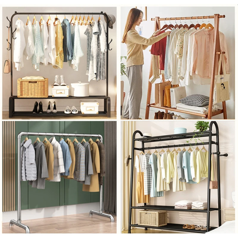 Clothes Storage Bag Floor Clothes Hanger Dust Cover Bedroom Drying Rack Translucent Coat Suit Dormitory Supplies