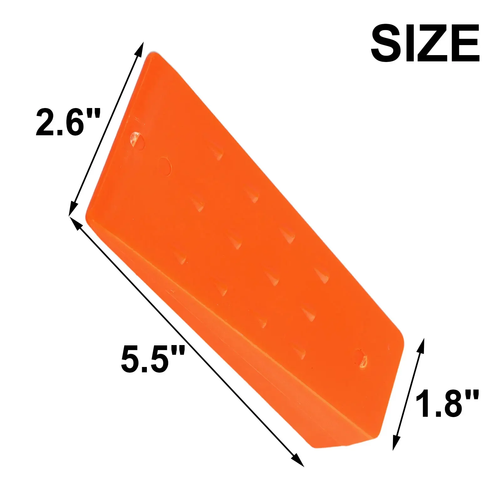 

Tree Felling Wedge With Spike ABS Plastic Orange Logging Supply For Safe Tree Cutting Separating Lift Tree Cut Back