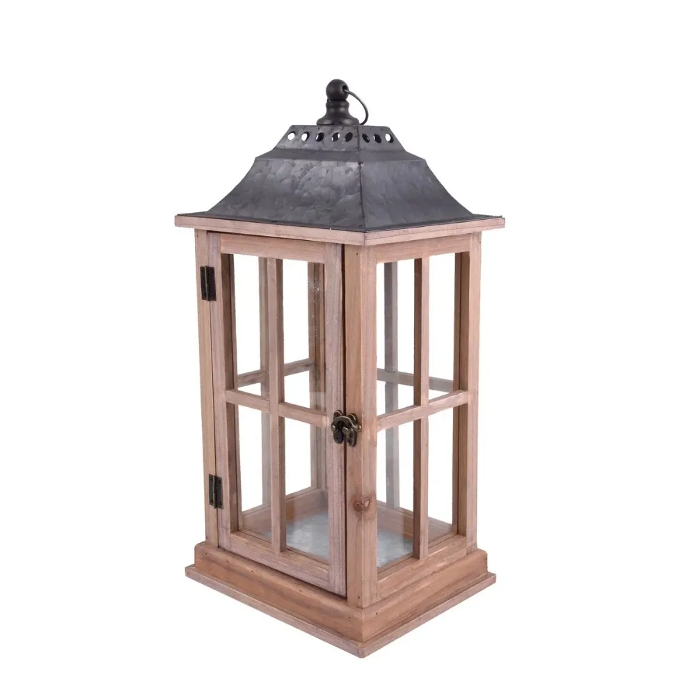 

Candle Holders Rustic Wood Candle Holder Lantern Home Decoration Candlesticks for Candles Decor Garden