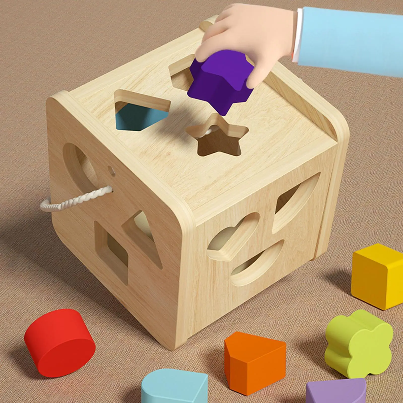 Shape Matching Toy Shape Matching Sorter Game for Birthday Gifts Baby Gifts