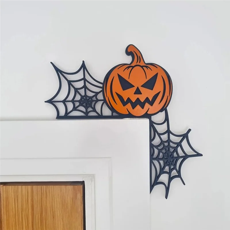 Halloween Door Frame Decoration, Halloween Door Corner Sign, Frame Decoration Statue