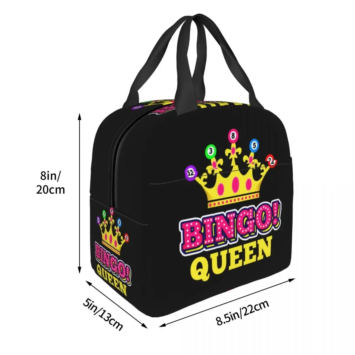 Bingo Queen Lunch Box Women Waterproof Thermal Cooler Food Insulated Lunch Bag Office Work Resuable Picnic Tote Bags 3