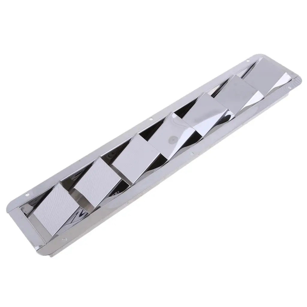304 Stainless Steel Marine Boat Louver Air Vent 7 Slots Ventilation for Kayaking Canoe Fishing Boat Yacht Dinghy Acces