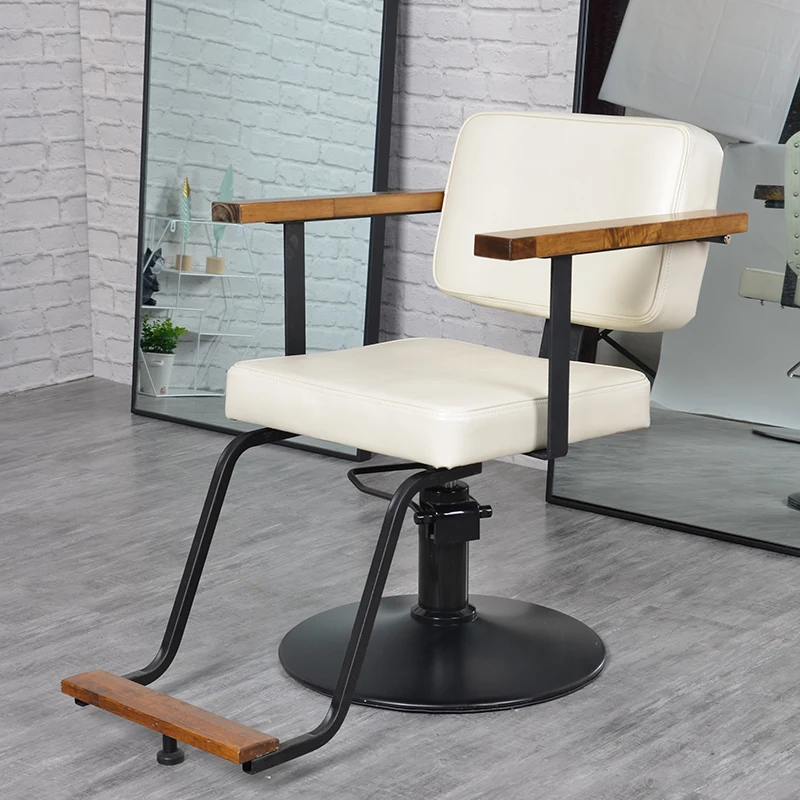 Professional Barber Chair Salon Treatment Backrest Styling Chair Swivel Aesthetic Leather Taburete Luxury Furniture LJ50BC ergonomic swivel chair barber leather backrest treatment chair esthetician styling taburete ruedas furniture beauty lj50bc