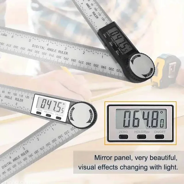 1 PC 2 in 1 Digital Angle Detector Scale Suitable for Woodworking Measurement Tools High Accuracy Mutifunction Tools 4