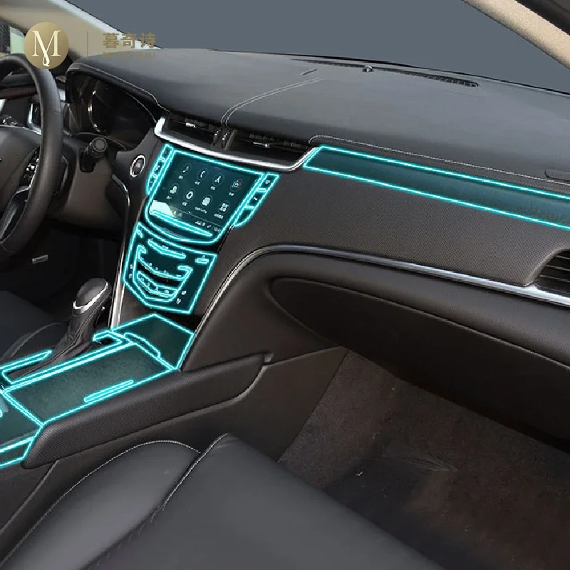 

Защитная пленка для салона автомобиля Cadillac XTS 2013-2023, прозрачная самоклеящаяся пленка из ТПУ для покраски консоли, наклейка против царапин PPF