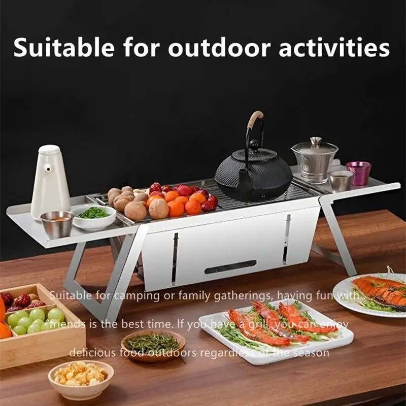 

Portable Folding Stainless Steel Camping Grill Grate