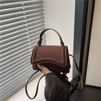 Mode Mini sac à bandoulière pour femmes de haute qualité sac à bandoulière pour femmes couleur unie Simple sac à main décontracté automne hiver nouveau 2