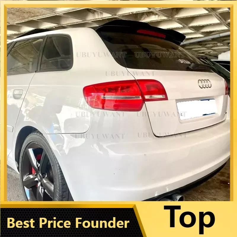 Auto Posteriore Tetto Spoiler Lip Extension Posteriore Tronco Spoiler Lip Wing Per Audi A3 8P/ 8P Fl 2003-2012 Hatchback Ala Posteriore Tuning Auto