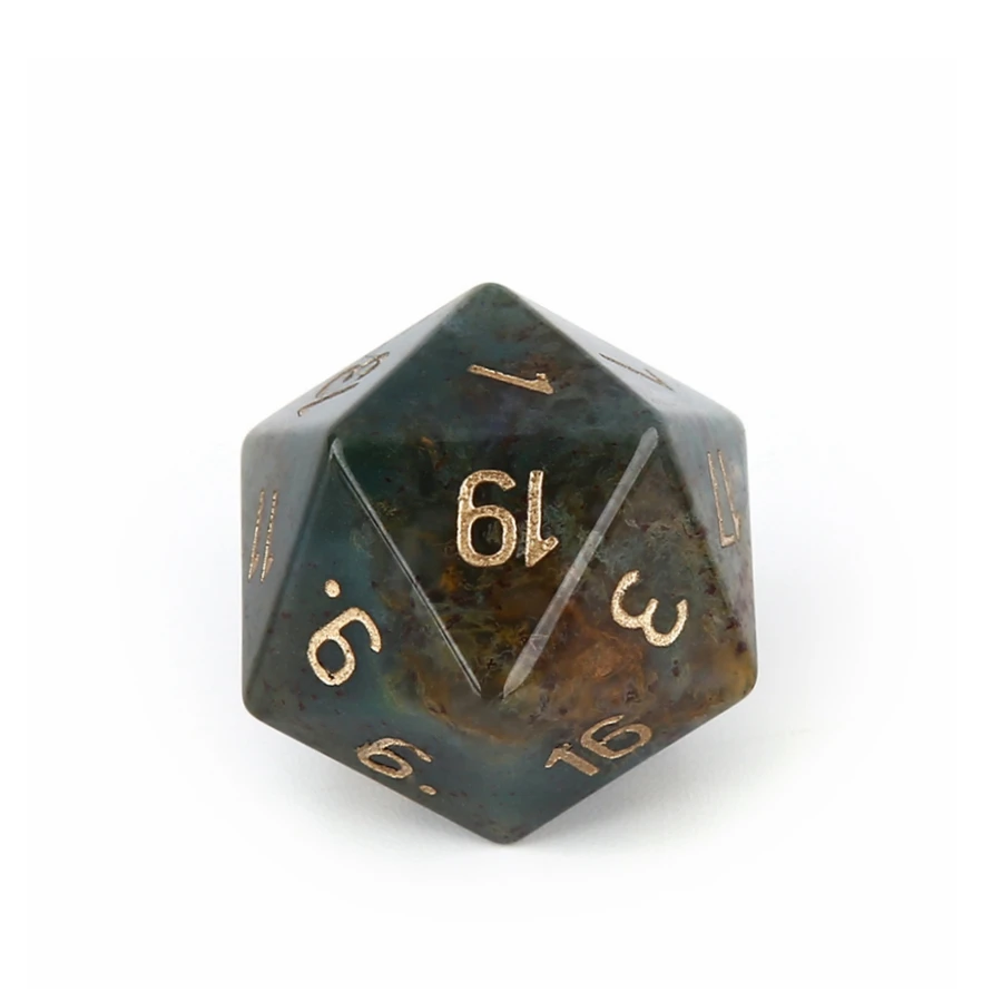 ポリヘロンd20,ナチュラルクリスタルのダイス,ゴレート,ボシディアン