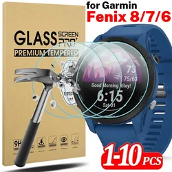Premium Tempered Glass HD Screen Protector, Anti - Scratch Film for Watch Faces 1 - 10 Pack (For Fenix 6X)