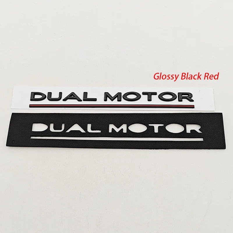 Enhanced Chrome Black and Red Rear Trunk High Performance Logo Sticker