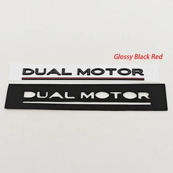 Enhanced Chrome Black and Red Rear Trunk High Performance Logo Sticker (Glossy Black Red)