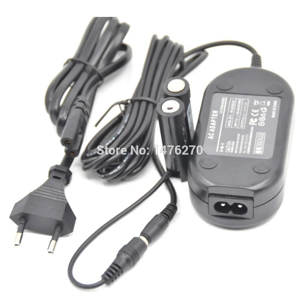 

CA-PS800 ACK-800 AC Power Adapter Charger + DR-DC10 DC Coupler AA Dummy Battery for Canon A1300 A1400 A800 A810 SX150 IS SX160