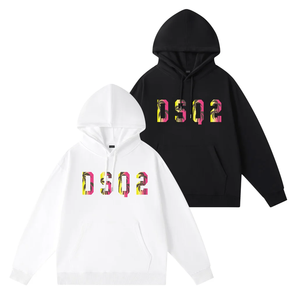 

2023 Men's Sweater Pullovers ICON Brand Sweatshirts Men's DSQ2 Letter Print Hoodies Casual Trend Men women Couples Sweatshirts