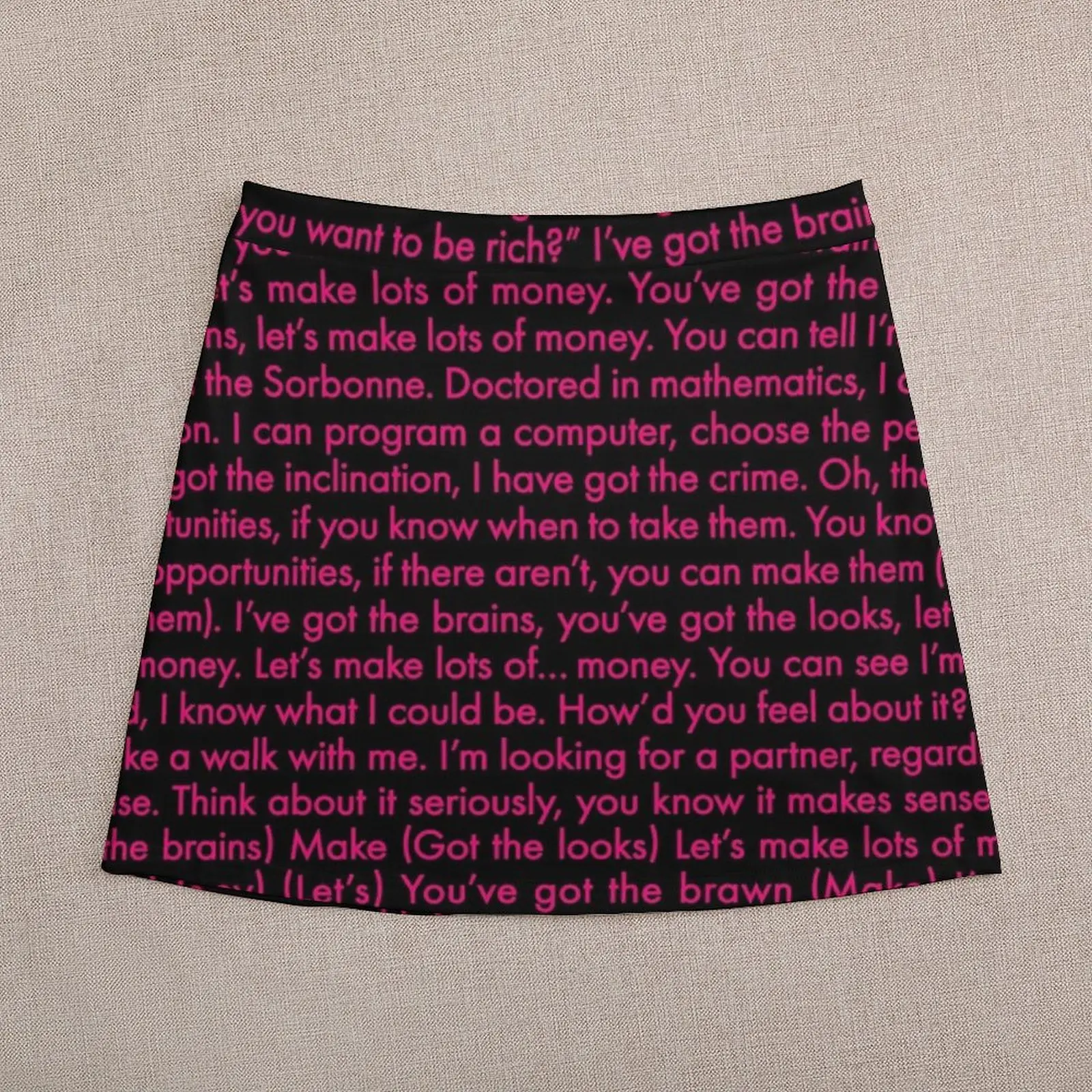 Opportunities (Let’s make lots of money) - Pet Shop Boys (lyrics) v.7 Mini Skirt new in clothes sexy short mini skirts