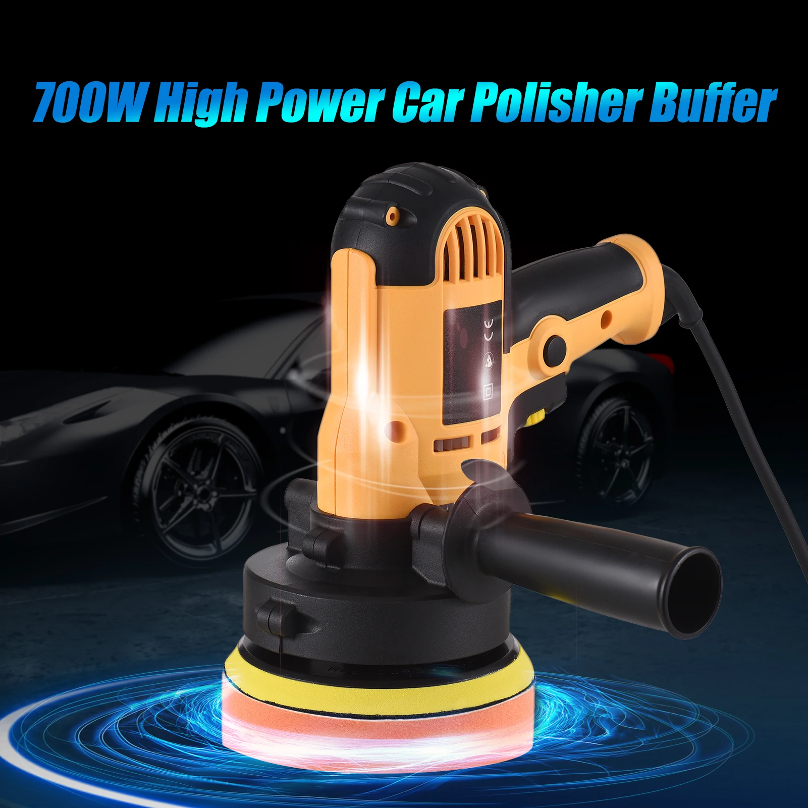 Electric Polisher 5 Inch Car Polishing Kit 700W Variable Speed automotive polisher Waxing Machine Auto Parts Power Tools 6