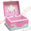 Magical Unicorn Jewelry Box, Spinning Unicorn with Jewelry Drawer, Small Rectangular, Square Jewelry Box 1