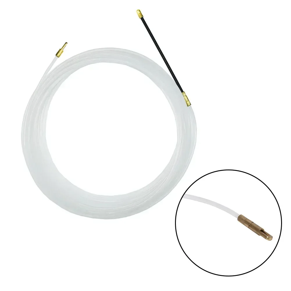 Strong Retractable Cable Aid Flexible Nylon Spring Long 3mm Pull Wire Practical Eyelet Efficient Cable Installation