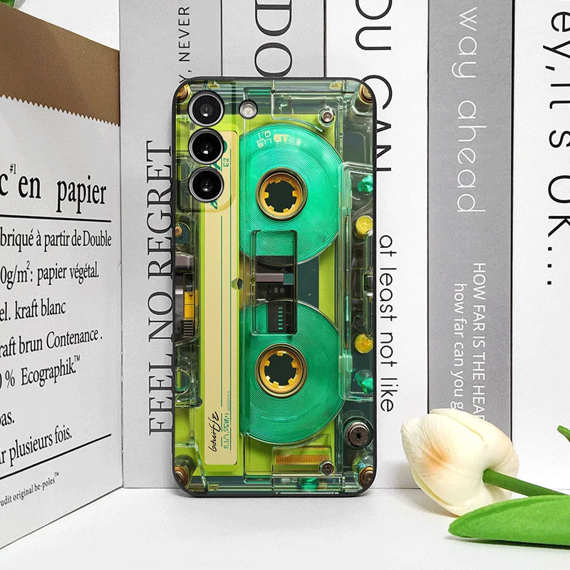 Vintage Cassette Tape Design Shockproof Phone Case - Soft, Creative Cover