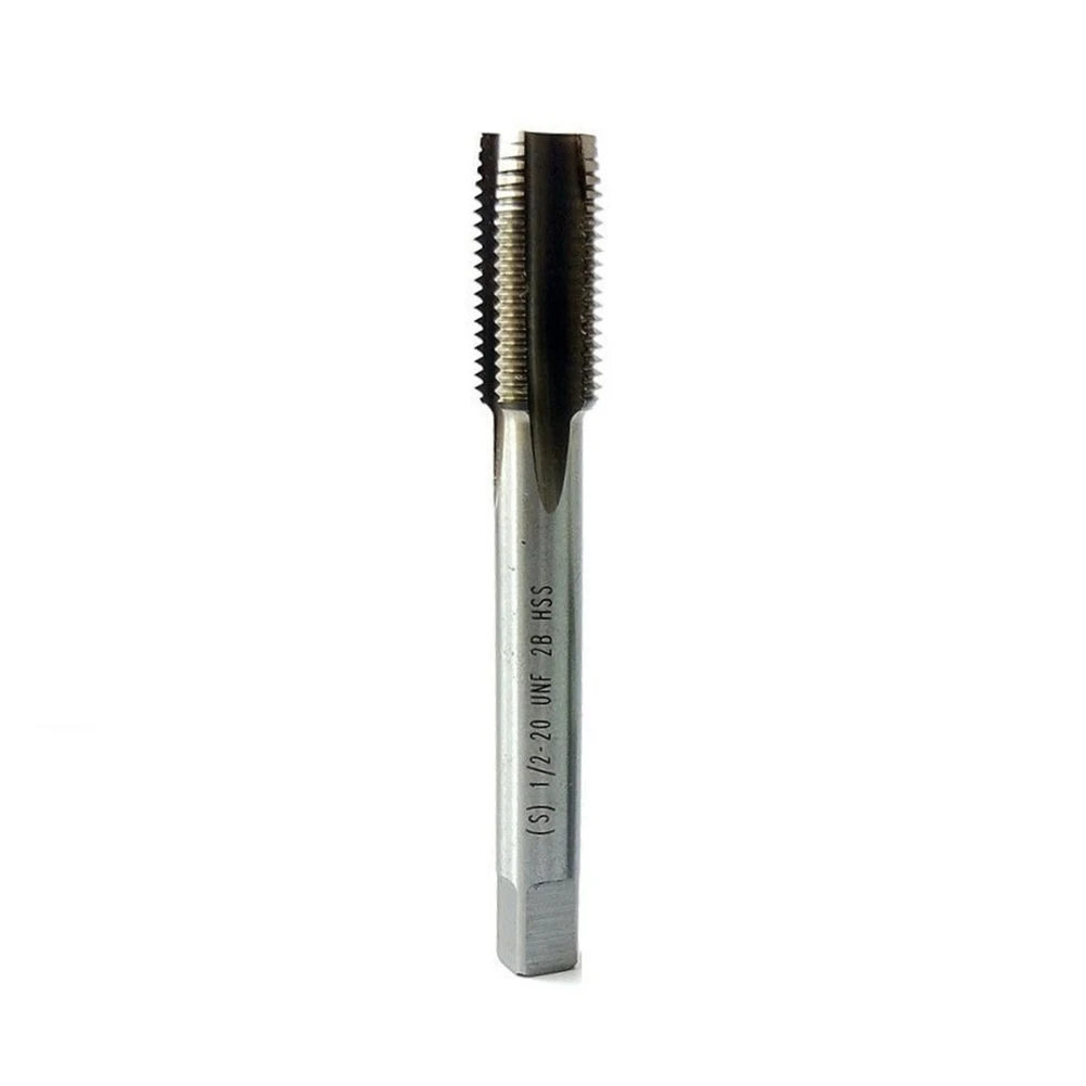 1pc HSS 1/2-20 UNF Gewindebohrer Rechtsgewinde Metall Schraube Gewinde Tap Pitch 1/2 "-20 HSS Maschine Stecker Gewindebohrer Werkzeuge Hand Werkzeug Neue – Detail 4