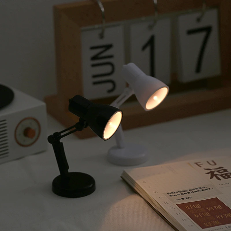 LED 미니 램프, 휴대용 야간 조명, 침실, 공부 독서 램프, 클립 포함, 눈 보호, 침대 머리맡 조명, 비 플러그인