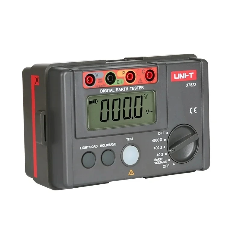 Meteran Tanah 디지털 UT522, UNI-T UT522, 0-400V 0-4000 옴 AC, Penguji Resistensi Insulasi Dengan Penahan 데이터 및 Tampilan