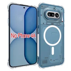 Magsafe Air Cushion Shockproof Silicone Back Cover for Nothing Phone 4a (For Magsafe Case)
