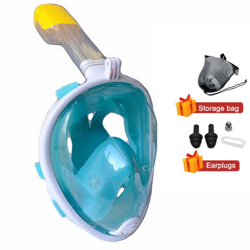 Snorkeling Diving Mask Underwater Full Face Snorkel Mask Anti Fog